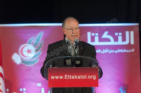 16 octobre : meeting Ettakatol à Tunis avec Mustapha Ben Jaafar scerétaire général du Parti.