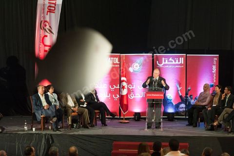 16 octobre : meeting Ettakatol à Tunis avec Mustapha Ben Jaafar scerétaire général du Parti.