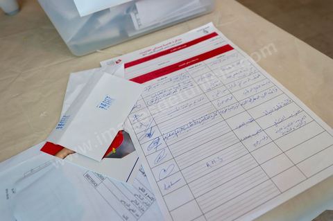 Bureau de vote à Mutoul sur la route entre Le Kef et Jendouba