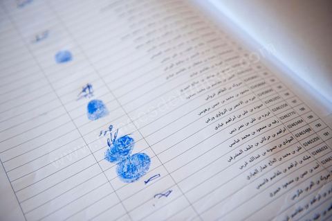 Bureau de vote à Mutoul sur la route entre Le Kef et Jendouba