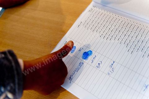 Bureau de vote à Mutoul sur la route entre Le Kef et Jendouba
