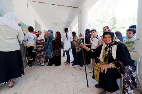 Bureau de vote au centre ville de Jendouba