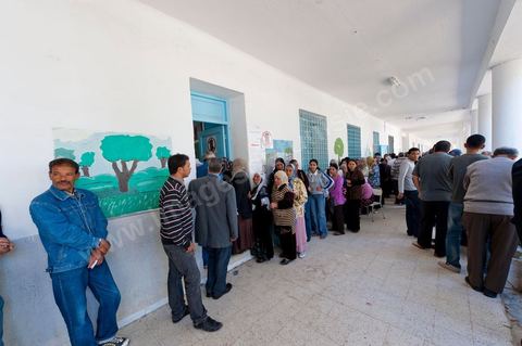 Bureau de vote au centre ville de Jendouba