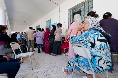 Bureau de vote au centre ville de Jendouba