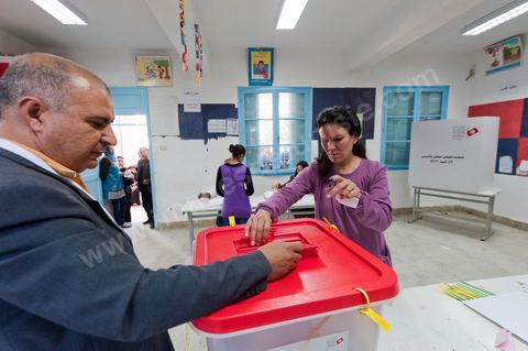 Bureau de vote au centre ville de Jendouba