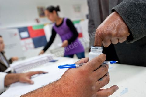 Bureau de vote au centre ville de Jendouba