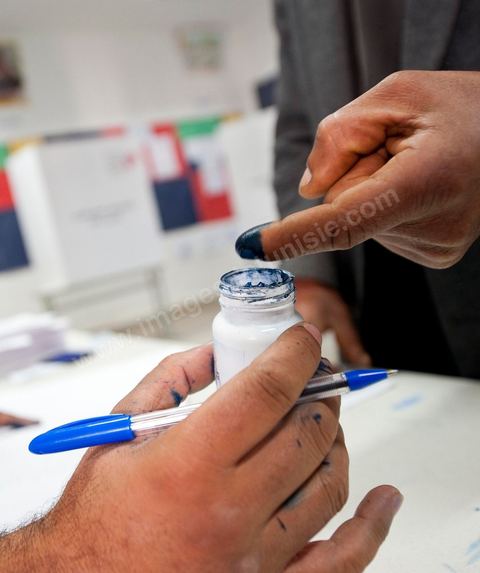 Bureau de vote au centre ville de Jendouba