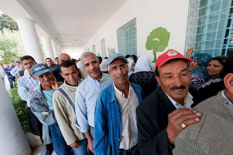 Bureau de vote au centre ville de Jendouba
