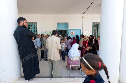 Bureau de vote au centre ville de Jendouba