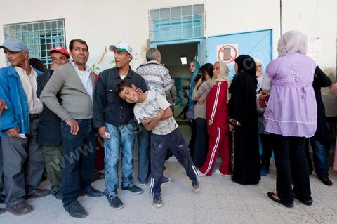 Bureau de vote au centre ville de Jendouba