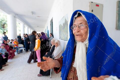 Bureau de vote au centre ville de Jendouba