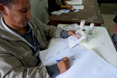 Bureau de vote au centre ville de Béja