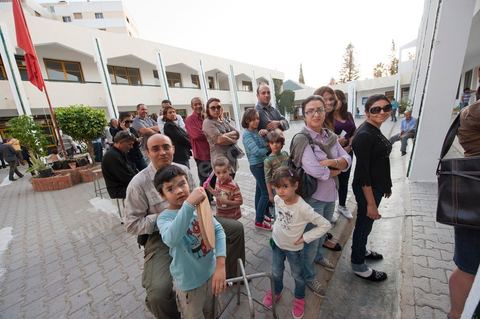 Bureau de vote au à El Menzah V quartier bourgeois de Tunis