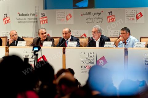 26 octobre : Conférence de Presse de l'ISIE proclamation des résultats partiels