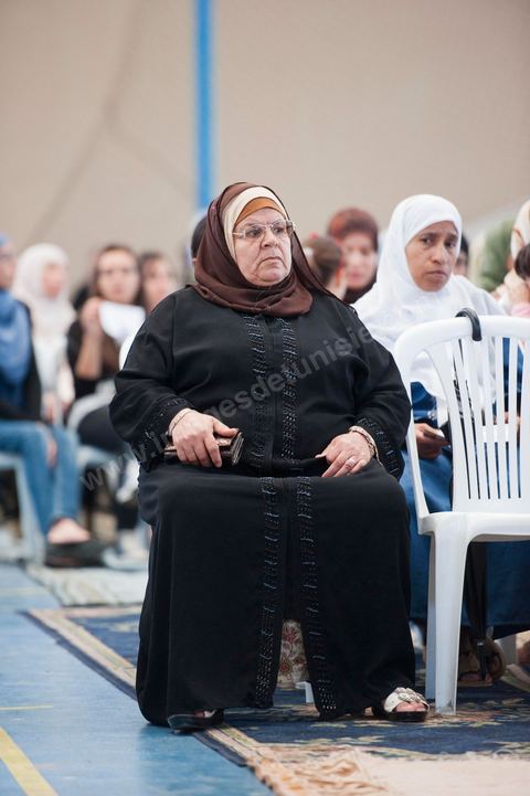 October 8: Ennahdha neighborhood rally at the Megrine gymnasium during the first week of the election campaign for the Constituent Assembly. Presentation of the Ben Arous candidate list. 