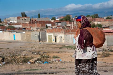 26 septembre 2011 : au coeur des quartiers populaires de la Cité Ezzouhour quartier de la révolution tunisienne à Kasserine