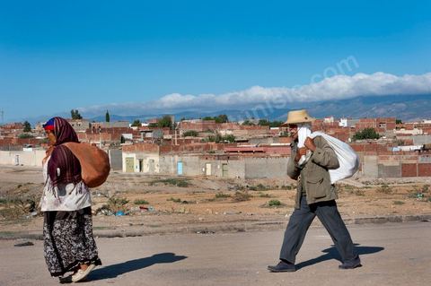 26 septembre 2011 : au coeur des quartiers populaires de la Cité Ezzouhour quartier de la révolution tunisienne à Kasserine