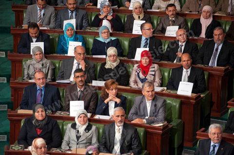 November 22, 2011: First meeting of the Constituent Assembly elected on October 23, with the first session attended by the 217 elected deputies, members of Beji Caïd Essebsi’s outgoing government, and the outgoing President of the Republic, Mr. Foued Mbazaa. 