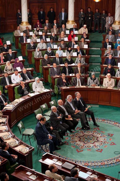 November 22, 2011: First meeting of the Constituent Assembly elected on October 23, with the first session attended by the 217 elected deputies, members of Beji Caïd Essebsi’s outgoing government, and the outgoing President of the Republic, Mr. Foued Mbazaa. 