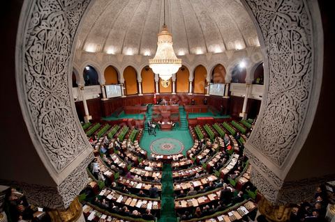 November 22, 2011: First meeting of the Constituent Assembly elected on October 23; during the second session, the only attendees were the elected representatives, with Mr. Hamadi Jebali, the future prime minister, and Moncef Marzouki, the future president of the Republic, seated side by side in the front row.