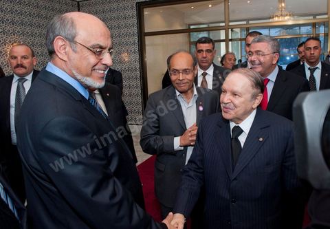 14 janvier 2012 : La Troika des présidents tunisiens, République, Assemblée et Gouvernement, accueille le Président de la République Tunisie M. Bouteflika au Palais des congrèspour la commémoration à Tunis du premier anniversaire de la Révolution tunisienne, le 14 janvier étant la date de la fuite de l'ex Président vers l'Arabie Saoudide. 