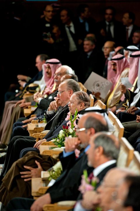 14 janvier 2012 : les officiels lors de la commémoration à Tunis du premier anniversaire de la Révolution tunisienne, le 14 janvier étant la date de la fuite de l'ex Président vers l'Arabie Saoudide. 