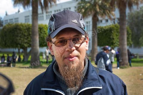 March 14, 2012: Mohamed Bakhti, leader of the Salafist movement at the University of Manouba, on the eve of the elections for student representatives to the academic committees, Dean Habib Kazdaghli organized a ceremony in one of the lecture halls in honor of the young student Khaoula Rachidi, who intervened when a Salafist attempted to remove the Tunisian flag last week. 