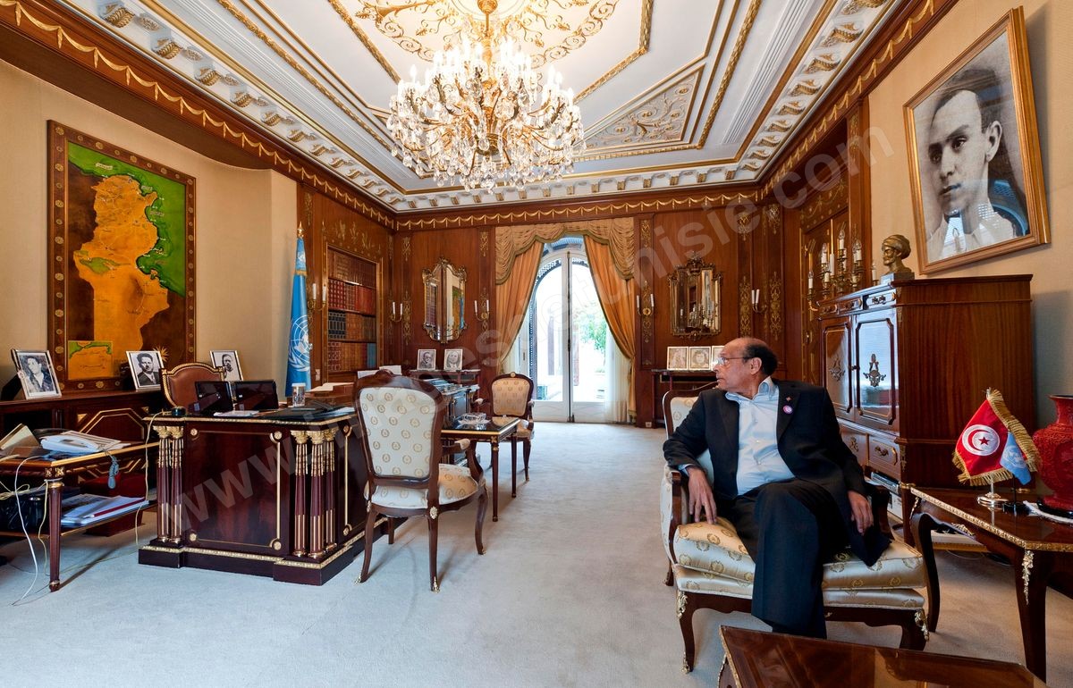 M13-000 Marzouki ITW et visite palais