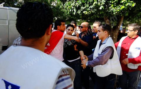 May 1, 2012, on Habib Bourguiba Avenue: a demonstration by Tunisian union members and workers on the avenue to celebrate Labor Day.