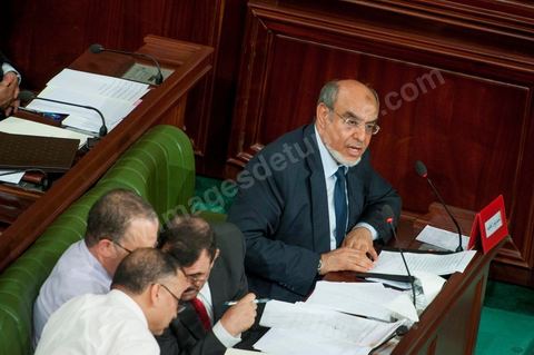 June 29: Hamadi Jebali (bottom right), head of government, flanked by Ali Laryedh, Minister of the Interior, Samir Dilou, Minister of Transitional Justice and Human Rights, and Abderrazak Kilani, Minister for Relations with the Assembly, at the plenary session of the National Constituent Assembly, attended by Hamadi Jebali, head of government, and a large number of ministers. This plenary session was convened to hear the government’s statement on the extradition case of former Libyan Prime Minister Baghdadi Mahmoudi. 