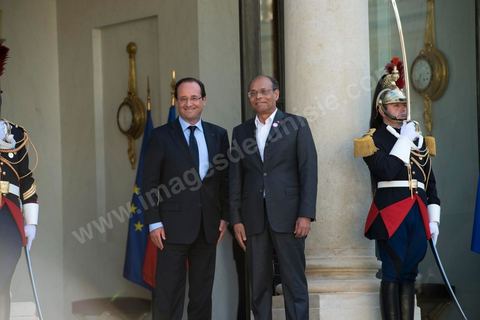 July 17: François Hollande welcomed Moncef Marzouki on the steps of the Élysée Palace on the first day of the official visit to Paris and Marseille by Moncef Marzouki, President of the Republic of Tunisia