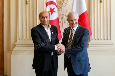 July 18: Meeting with Claude Bartolone, President of the National Assembly, prior to President Marzouki’s address to the Assembly on the second day of the official visit by Moncef Marzouki, President of the Republic of Tunisia, to Paris and Marseille
