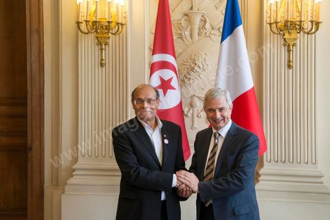 July 18: Meeting with Claude Bartolone, President of the National Assembly, prior to President Marzouki’s address to the Assembly on the second day of the official visit by Moncef Marzouki, President of the Republic of Tunisia, to Paris and Marseille