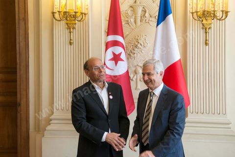 July 18: Meeting with Claude Bartolone, President of the National Assembly, prior to President Marzouki’s address to the Assembly on the second day of the official visit by Moncef Marzouki, President of the Republic of Tunisia, to Paris and Marseille