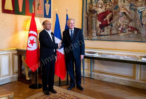 18 juillet : Le président Marzouki est reçu à Matignon par Jean-Marc Ayrault, premier ministre, pour une entrevue au 2éme jour de la visite officielle de Moncef Marzouki, Président de la Républiqye tunisienne à Paris et Marseille