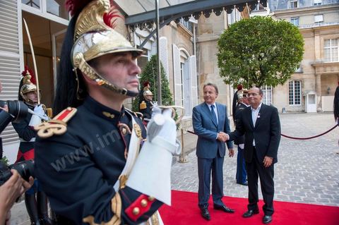 July 18: Moncef Marzouki was received by Jean-Pierre Bel, President of the Senate, on the second day of the official visit to Paris and Marseille by Moncef Marzouki, President of the Republic of Tunisia.
