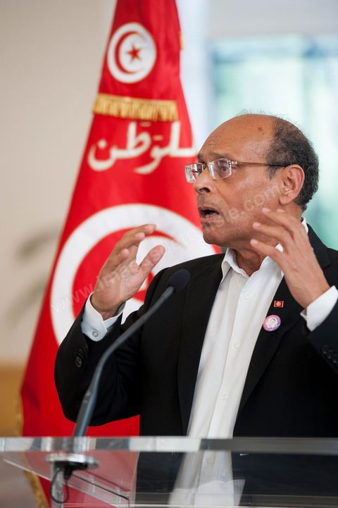July 18: Speech by Moncef Marzouki during a meeting with the Tunisian community at the Petit Palais on the second day of the official visit to Paris and Marseille by Moncef Marzouki, President of the Republic of Tunisia