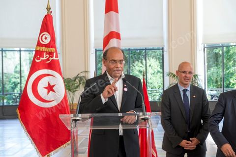 July 18: Speech by Moncef Marzouki during a meeting with the Tunisian community at the Petit Palais on the second day of the official visit to Paris and Marseille by Moncef Marzouki, President of the Republic of Tunisia