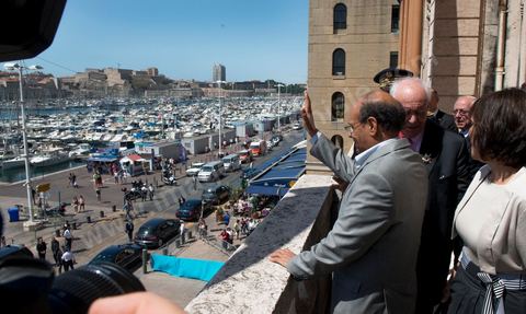 19 juillet : Moncef Marzouki reçu à la Mairie de Marseille par Claude Gaudin au 3éme jour de la visite officielle de Moncef Marzouki, Président de la République tunisienne à Paris et Marseille.