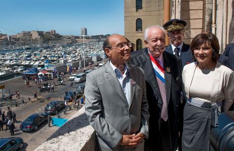 19 juillet : Moncef Marzouki reçu à la Mairie de Marseille par Claude Gaudin au 3éme jour de la visite officielle de Moncef Marzouki, Président de la République tunisienne à Paris et Marseille.