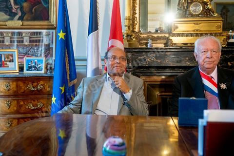 19 juillet : Moncef Marzouki reçu à la Mairie de Marseille par Claude Gaudin au 3éme jour de la visite officielle de Moncef Marzouki, Président de la République tunisienne à Paris et Marseille.