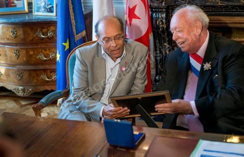 19 juillet : Moncef Marzouki reçu à la Mairie de Marseille par Claude Gaudin au 3éme jour de la visite officielle de Moncef Marzouki, Président de la République tunisienne à Paris et Marseille.