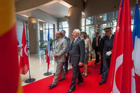 19 juillet : Moncef Marzouki accueilli au Palais de la Région PACA accueilli par Michel Vauzelle, président d ela région PACA au 3éme jour de la visite officielle de Moncef Marzouki, Président de la République tunisienne à Paris et Marseille.