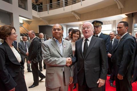 19 juillet : Moncef Marzouki accueilli au Palais de la Région PACA accueilli par Michel Vauzelle, président d ela région PACA au 3éme jour de la visite officielle de Moncef Marzouki, Président de la République tunisienne à Paris et Marseille.