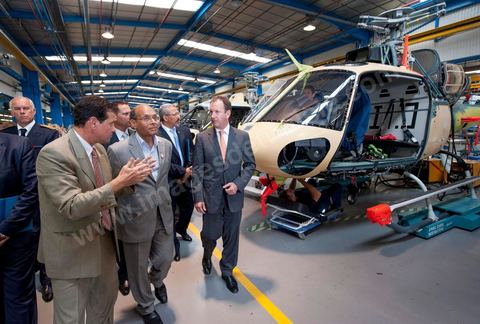 19 juillet : Visite du site indutriel de Eurocopter à Marignane au 3éme jour de la visite officielle de Moncef Marzouki, Président de la République tunisienne à Paris et Marseille.