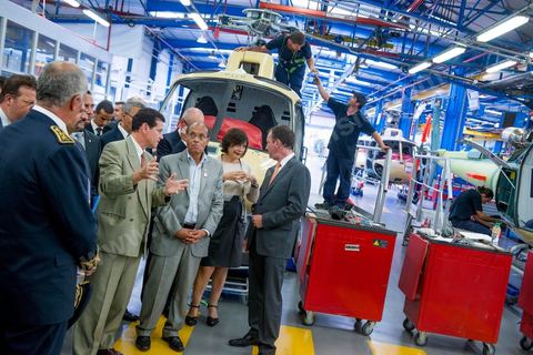 19 juillet : Visite du site indutriel de Eurocopter à Marignane au 3éme jour de la visite officielle de Moncef Marzouki, Président de la République tunisienne à Paris et Marseille.