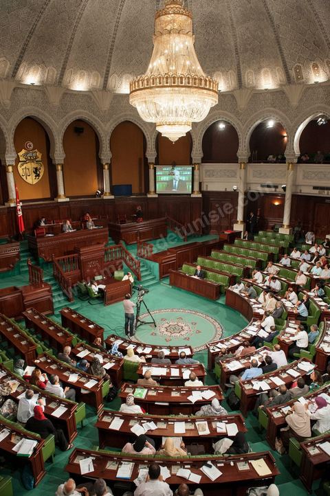 Audition de Mustafa Kamel Nabli devant l'Assemblée Constituante qui doit décider de sa destitution, le 18 juillet 2012.