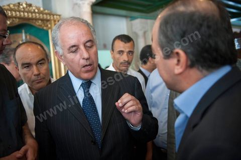 Mustapha Kamel Nabli, gouverneur de la Banque central après avoir été entendu par l'Assemblée Constituante le 18 juillet 2012.