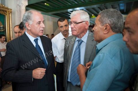 Mustapha Kamel Nabli, gouverneur de la Banque central après avoir été entendu par l'Assemblée Constituante le 18 juillet 2012.