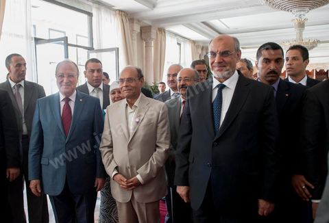 25 juillet : Mustapha Ben Jaafar, Président de l'ANC, Moncef Marzouki, Président de la République et Hammadi Jebali , Président du gouvernement, arrivent à l'ANC pour la commémoration du 55ème anniversaire de la République tunisienne avec les discours des 3 présidents à l'Assemblée Nationale Constituante.